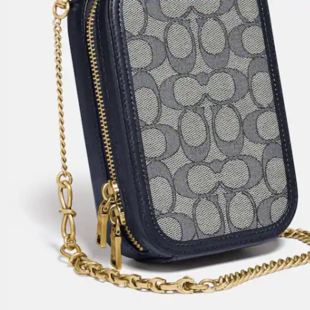 Coach Alie Camera Bag in Signature Jacquard
